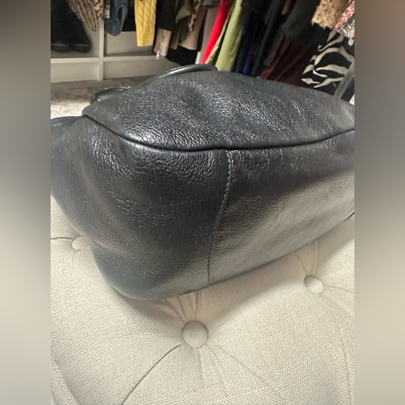 Prada Cervo Black Leather Hobo Bag with Dual Handles - Picture 6 of 14